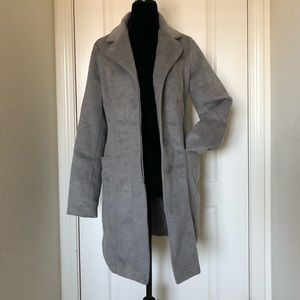 Soft-Brushed Long Coat